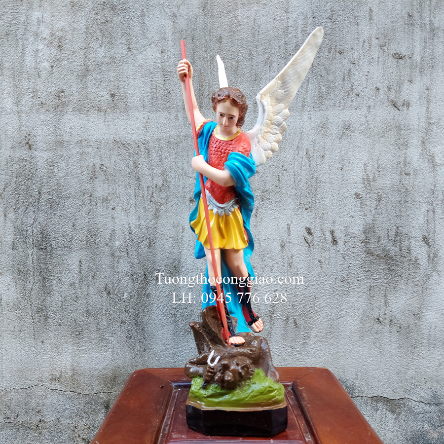 Tượng Thánh Thiên Thần Michael 50cm composite
