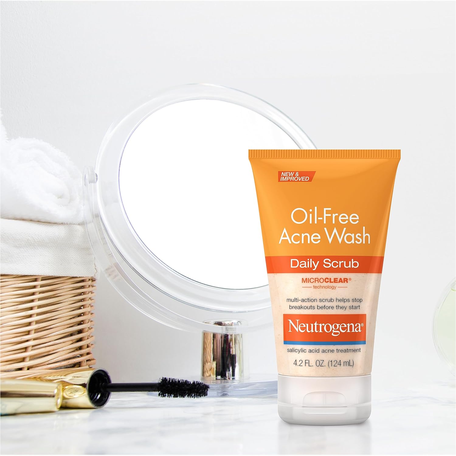 Sữa rửa mặt cho da mụn có hạt Neutrogena Dail Scrub 124ml