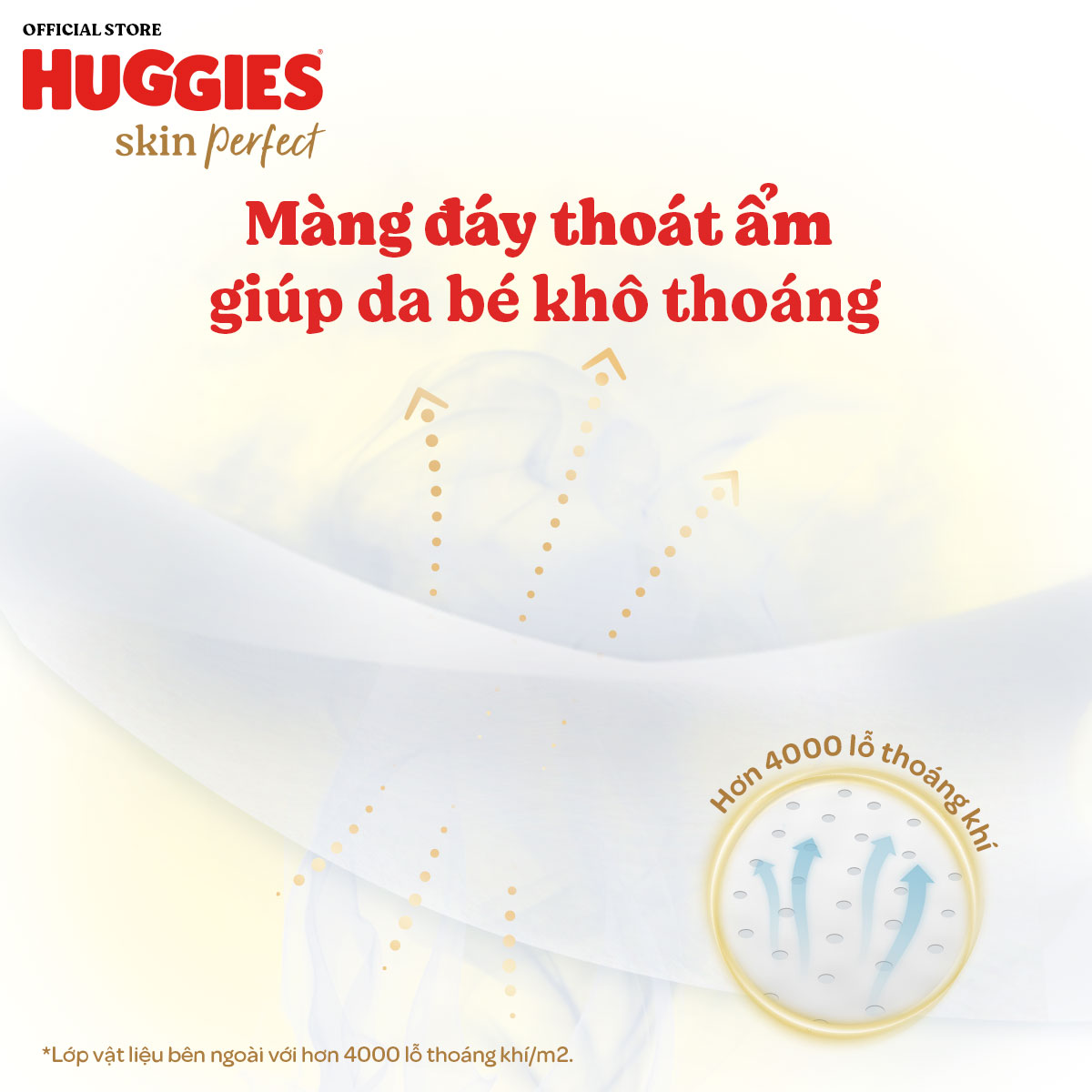 [CHỈ 20h 5-8/6 QUÀ TẶNG ĐƠN 0Đ]  Tã dán Huggies Skin Perfect Super Jumbo M76+3 miếng