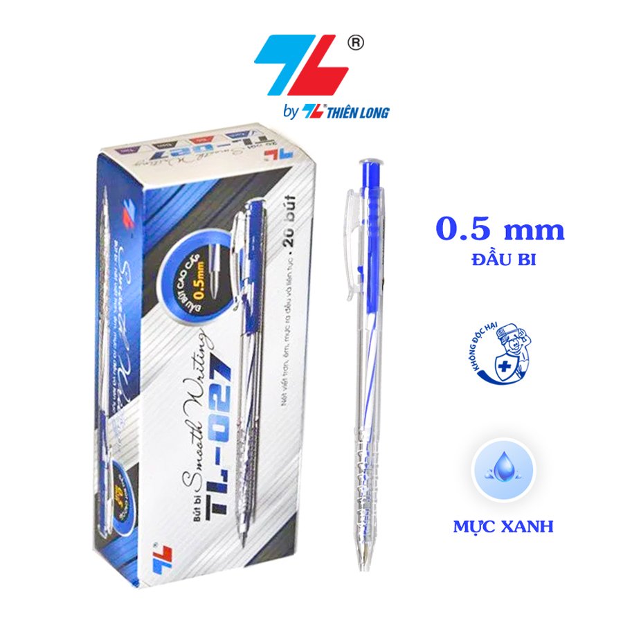 bút bi TL 027 hộp 20 bút