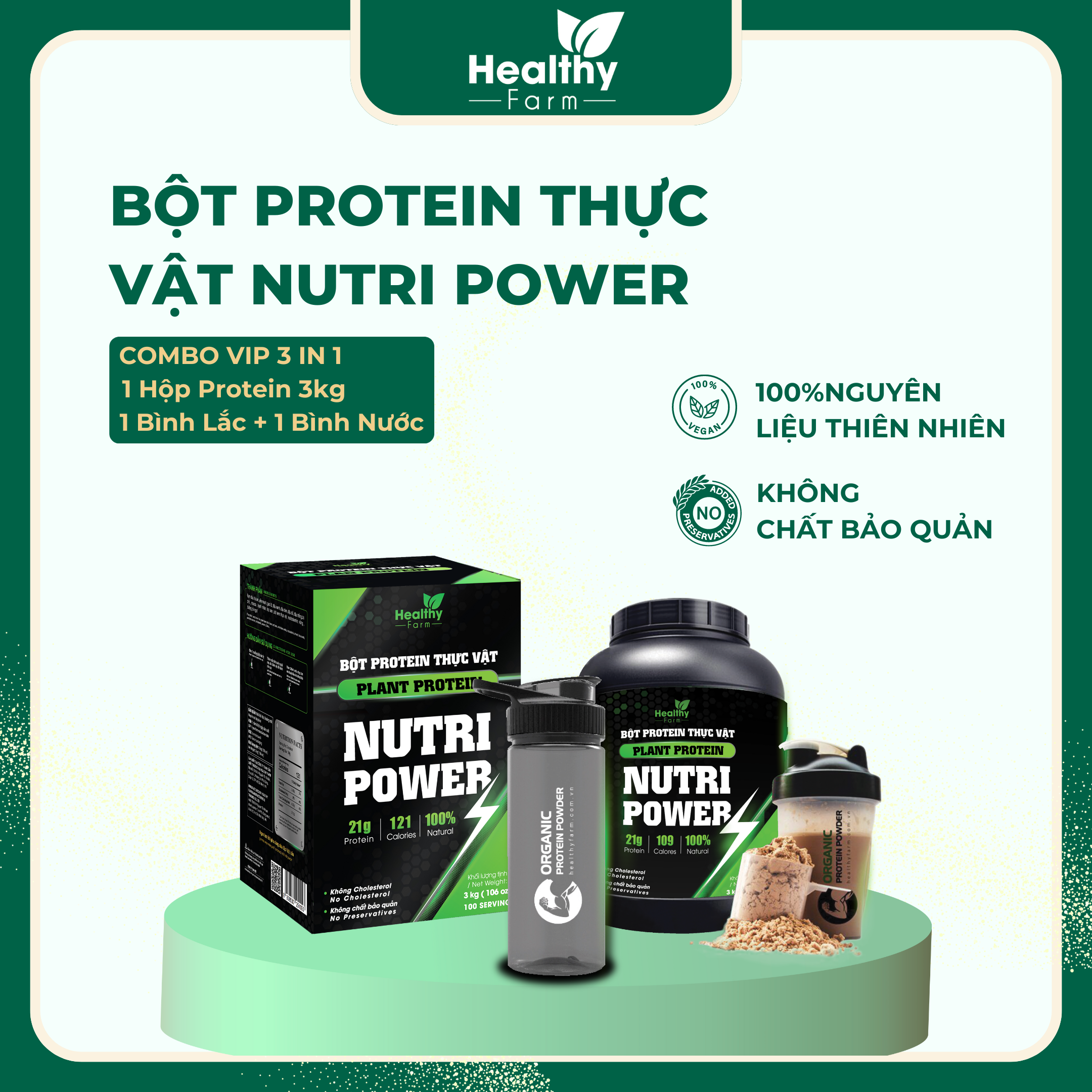 Bột Protein Thực Vật Nutri Power 3kg