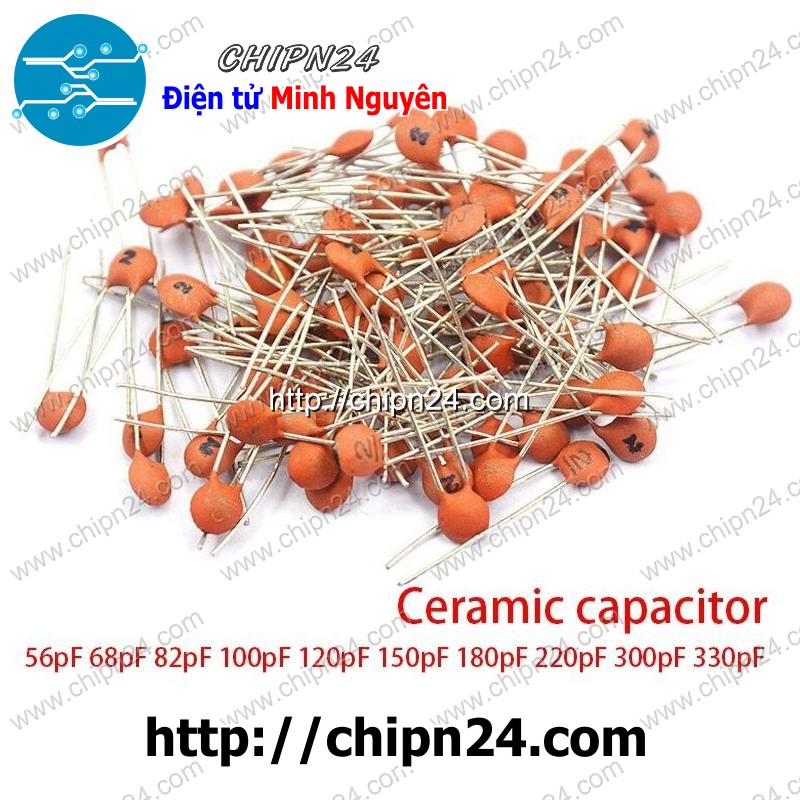 [25 con] (KG2) Tụ gốm 50V (3/5/6/7/8/10/15/18/20/22/27/30/33/47/100/200P/PF/101/102/103/104) - [Chọn Loại]