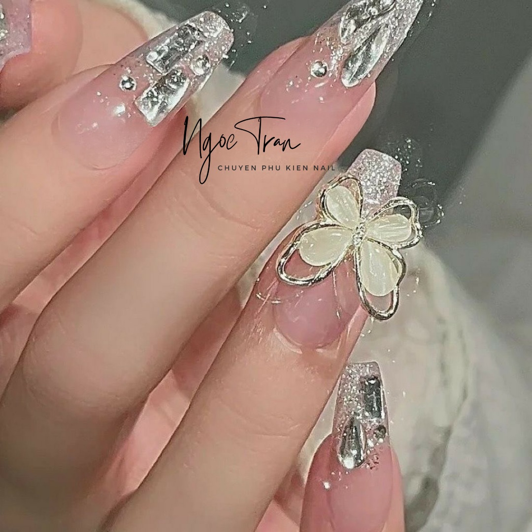 [Ảnh Thật] Charm Đá Cao Cấp Đính Móng 10A