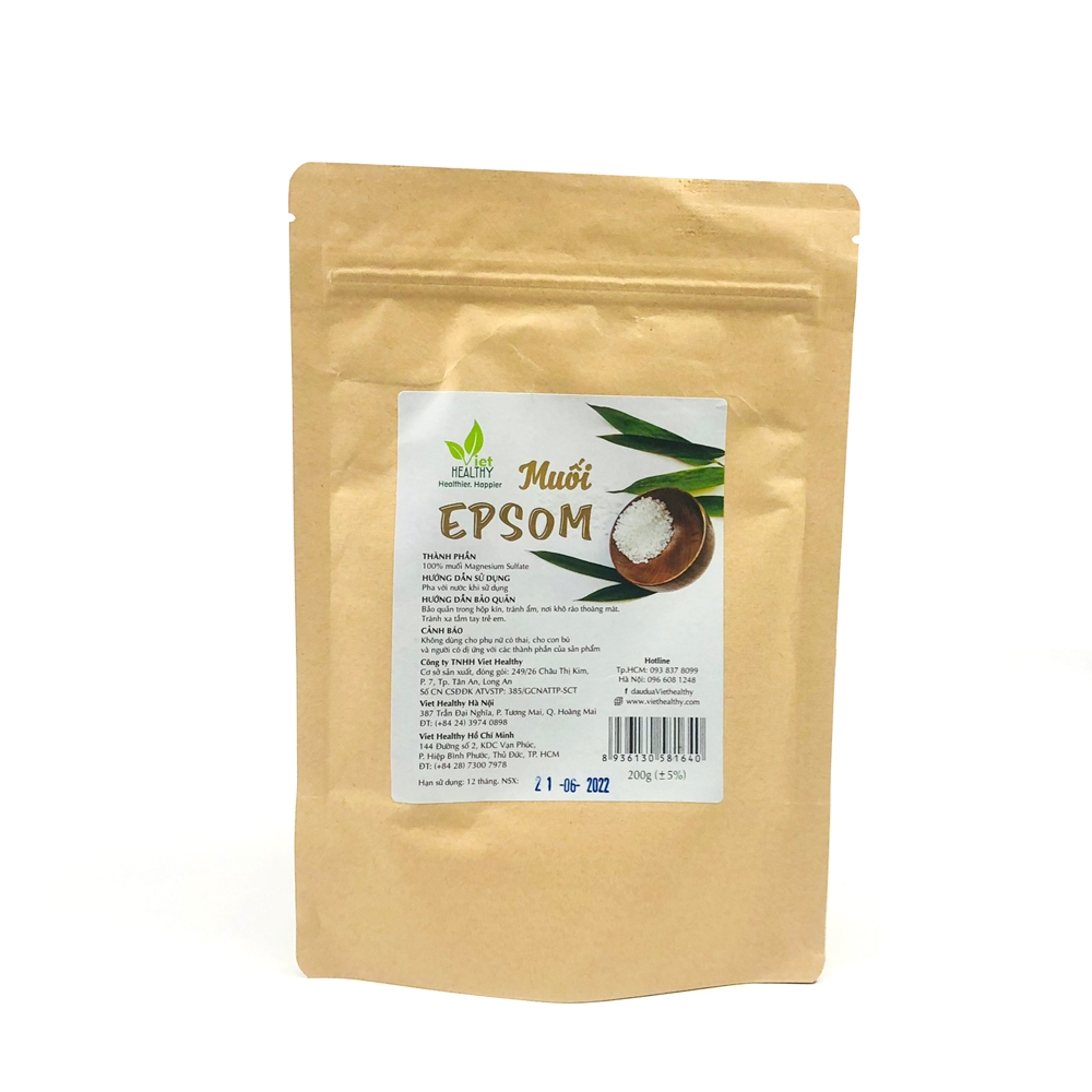 Muối Epsom 200g VietHealthy