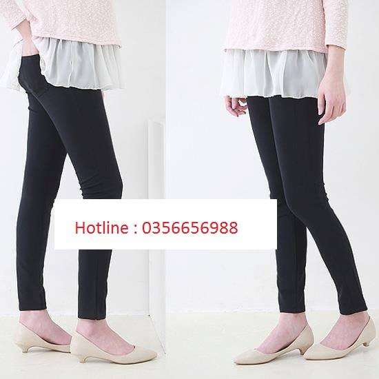 Quần bầu Uni hàn cạp ngang công sở