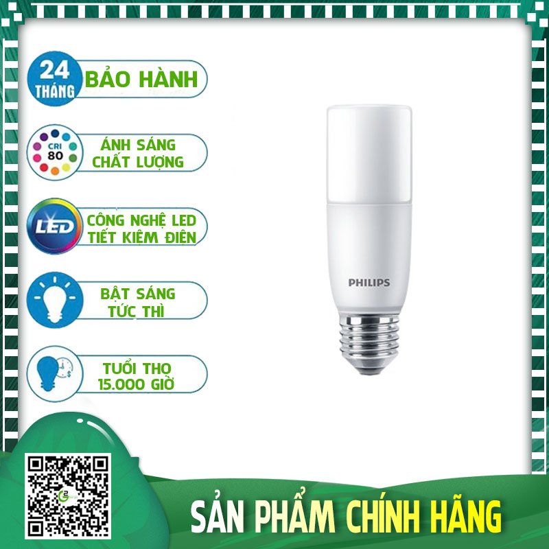 [HCM]Bóng đèn Stick Philips 11W E27 65K/30K 1PF/12 APR (Trắng/Vàng)