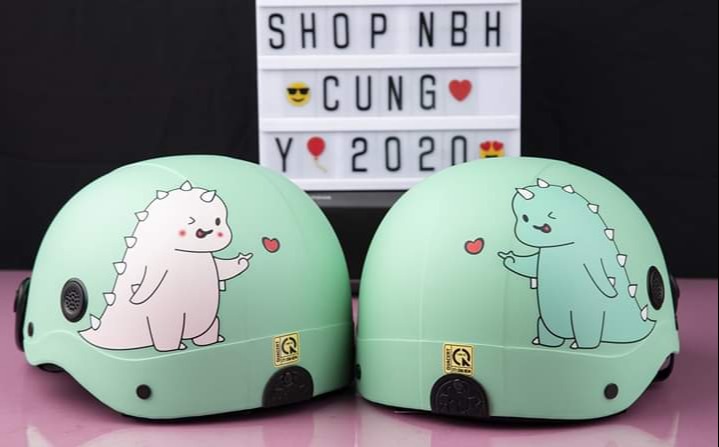 nón bảo hiểm khủng long cool ngầu