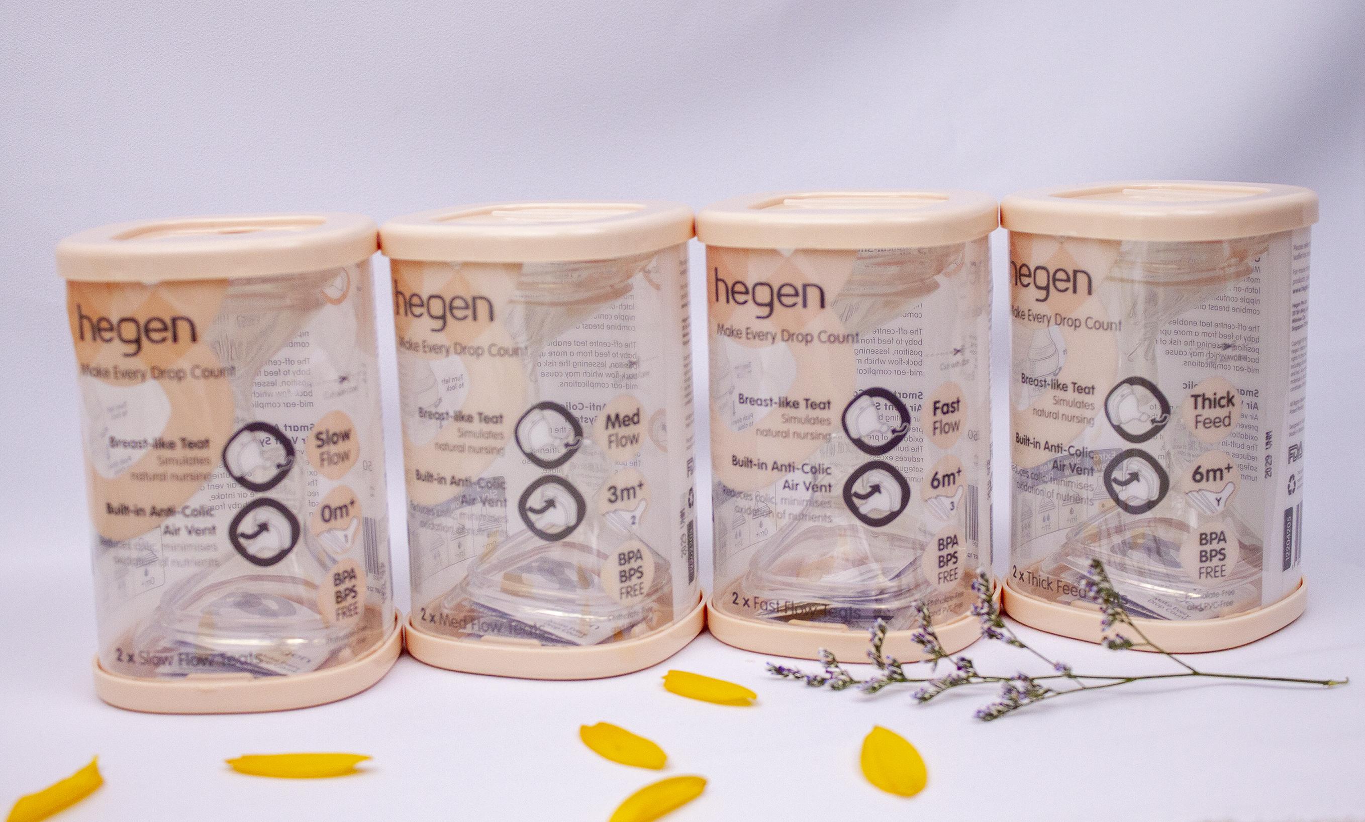 Núm ti thay thế bình Hegen 0m+/1m+/3m+/6m+/y set 2 cái có hộp