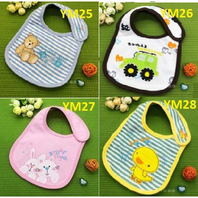 Yếm ăn dặm cotton cho bé