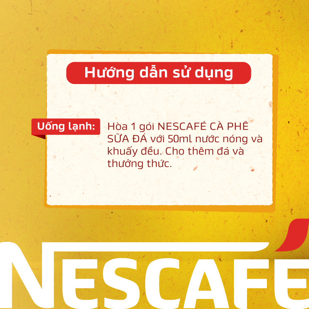 [FREESHIP TOÀN QUỐC] Combo 2 hộp Cà Phê Sữa NESCAFÉ Cà Phê Sữa Đá (Hộp 10 Gói x 24g)