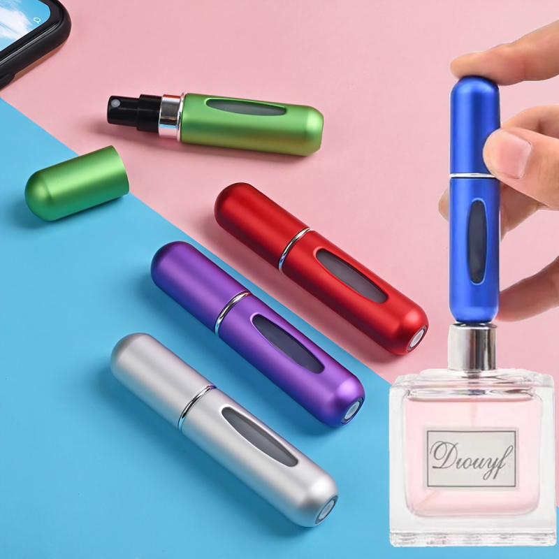 Chai Chiết, Ống Chiết Nước Hoa Dạng Xịt 5ml vỏ nhôm Tiện Lợi,Lọ Chiết-HAUSE