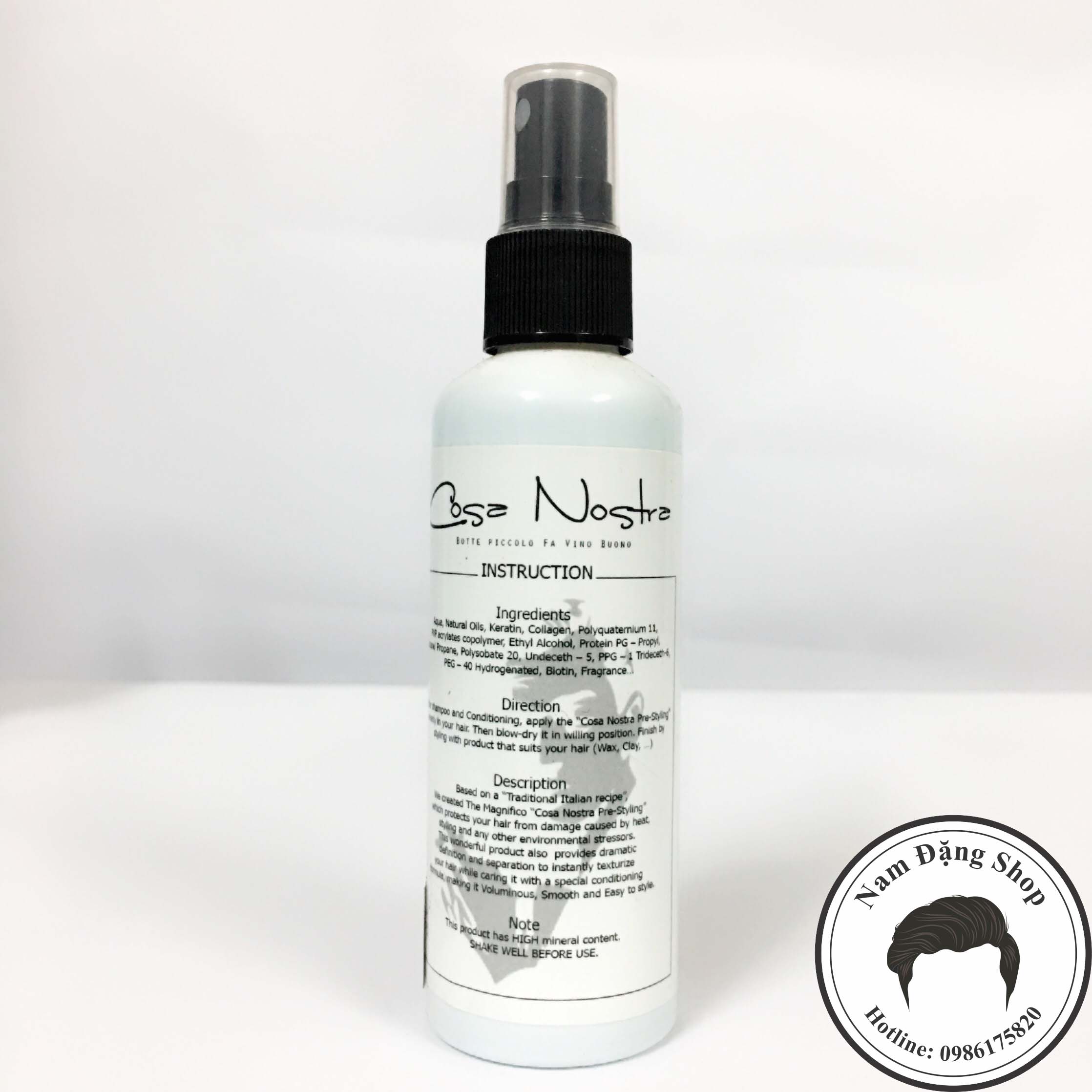 Xịt dưỡng tóc tạo phồng COSA NOSTRA Pre-Styling 100ML
