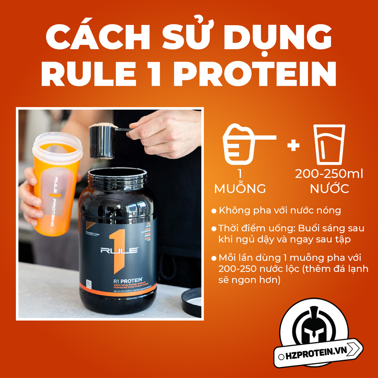 RULE1 PROTEIN ISOLATE WHEY - BỘT PROTEIN XÂY DỰNG CƠ BẮP CHẤT LƯỢNG CAO