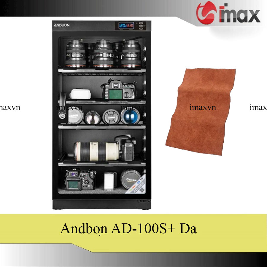 Tủ chống ẩm andbon ad-100s - công nghệ japan + tặng da cừu lau len