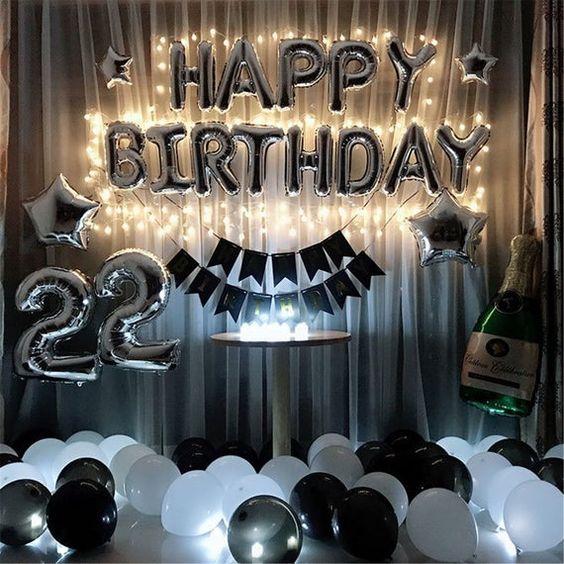 Bộ Cờ Giấy Happy Birthday Kèm Vỏ Bóng