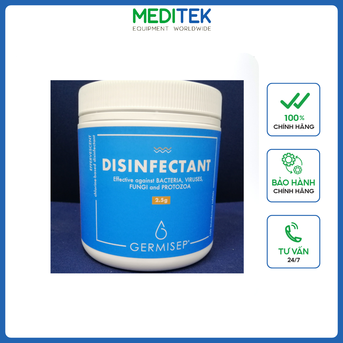 Viên Nén Sát Khuẩn Germisep 2.5 gr