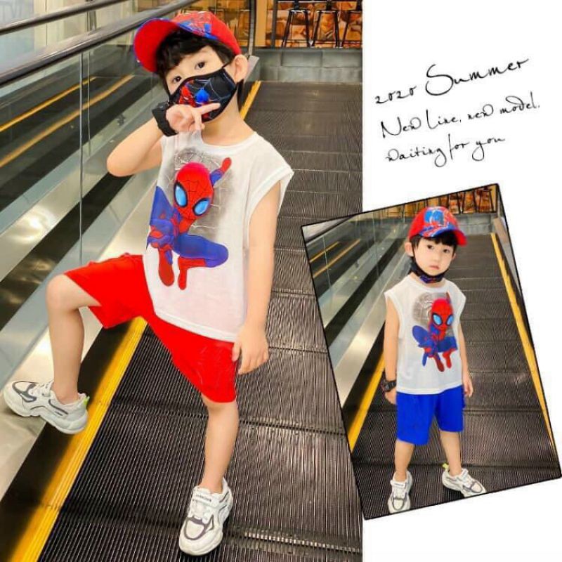 Bộ Sát Nách Spiderman Cho Bé
