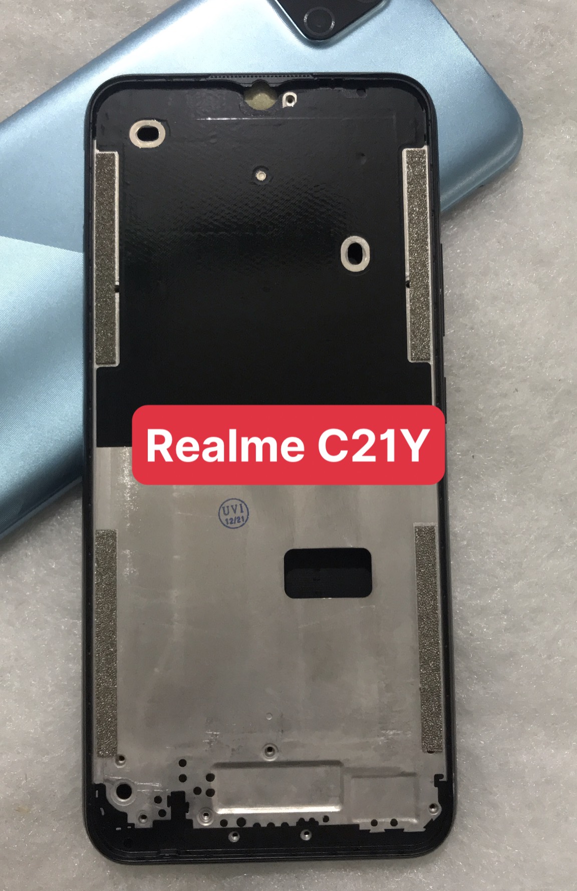 Bộ vỏ sườn Realme C21Y (bộ gồm lương,khung xương,phím , kính camera)