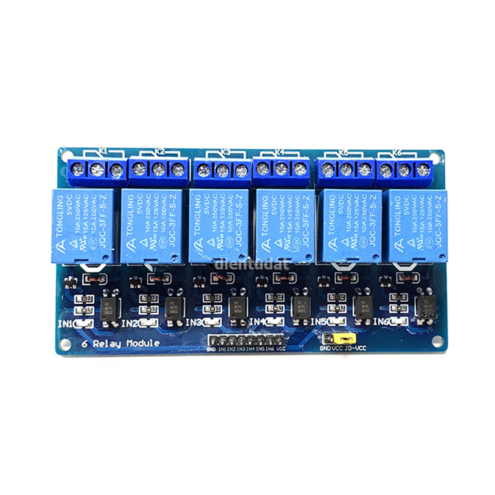 [HCM]Module 6 Relay Kích Mức Thấp Có Opto Cách Ly