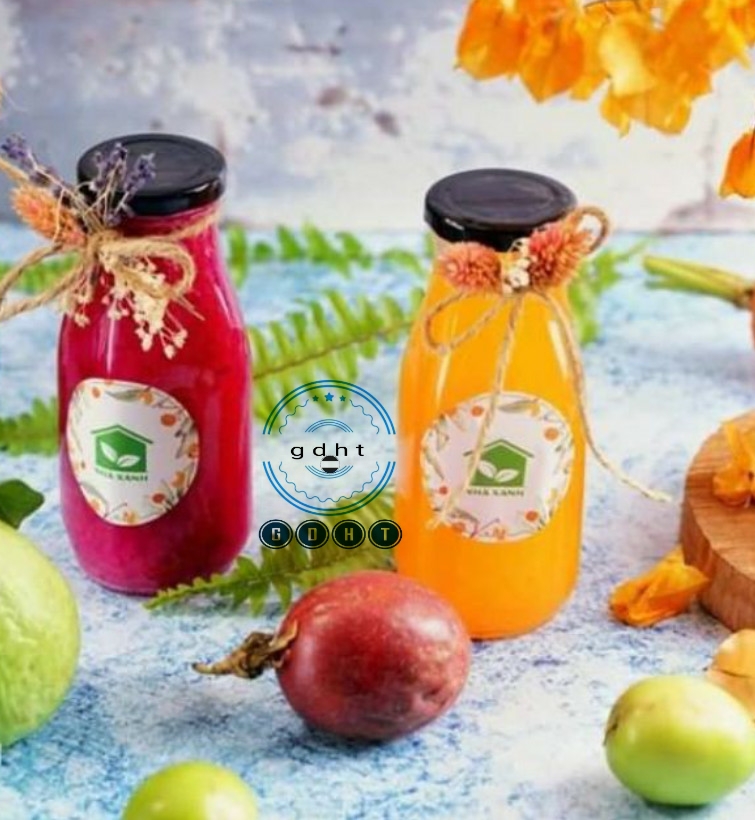 Chai nắp thiếc 200ml thủy tinh đẹp