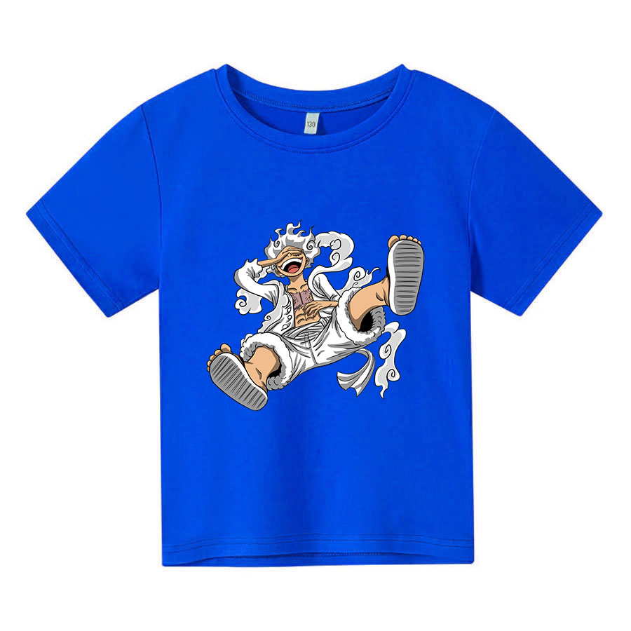 Áo thun trẻ em luffy gear 5, 4 màu, có size người lớn, Anam Store