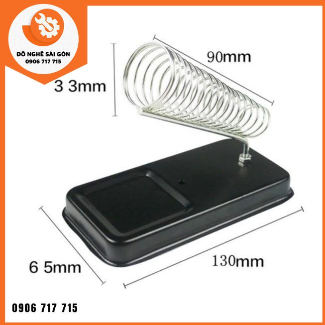 Đế mỏ hàn thiếc đế gác tay hàn chì lò xo 10x65x128mm