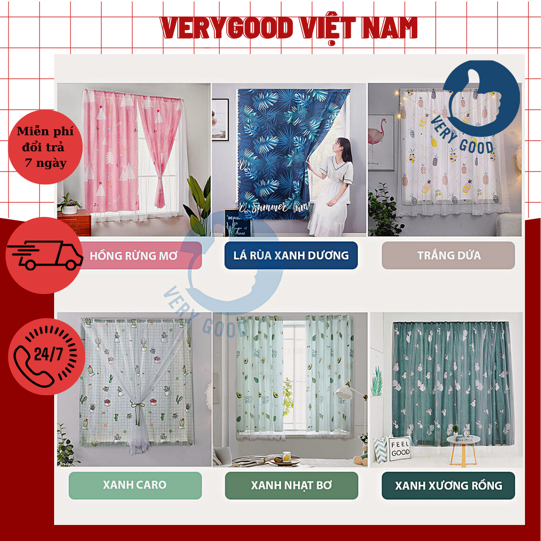 Rèm cửa dán tường  decor trang trí phòng ngủ, phòng khách văn phòng Rèm cửa sổ chống nắng nhiều mẫu không khoan đục dễ lắp đặt Rèm dán tường vintage trang trí cửa sổ Rèm cửa phòng ngủ xinh xắn Rèm cuốn chống nắng HL014