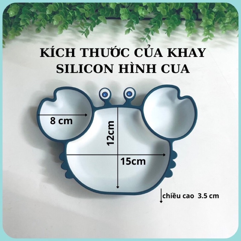 KHAY ĂN DẶM SILICON CUA SIÊU KUTE