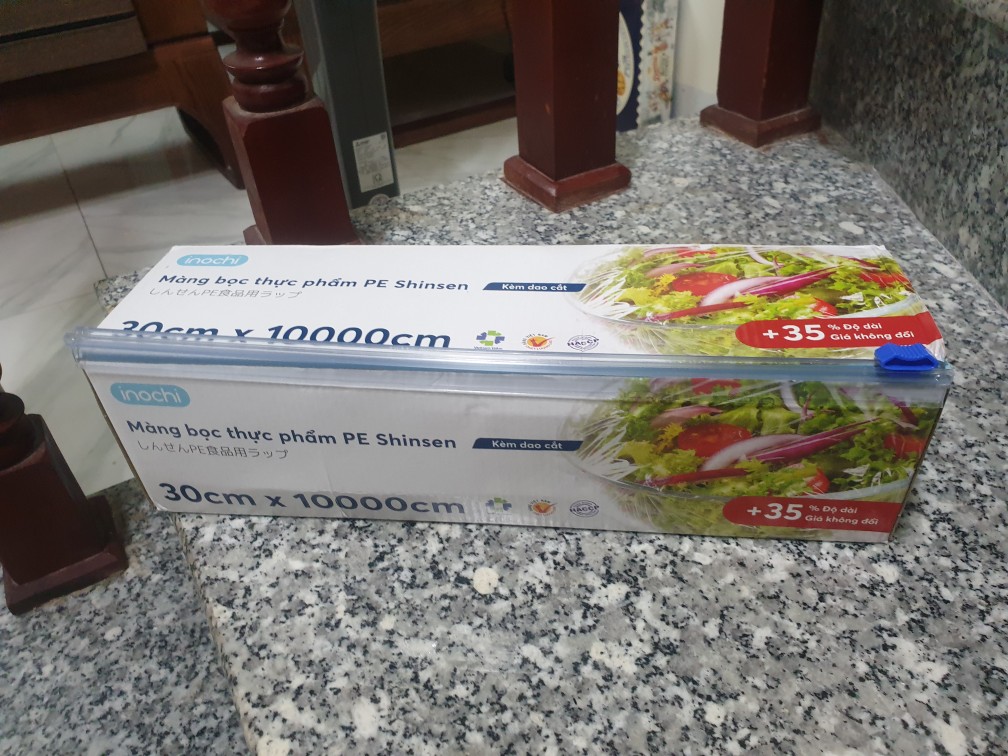 Màng bọc thực phẩm PE Inochi 30x10.000cm [HCM-Giao hoả tốc 2h]