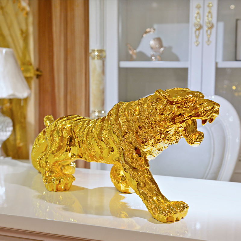 Tượng Hổ Vàng Size Lớn Dài 74 cm