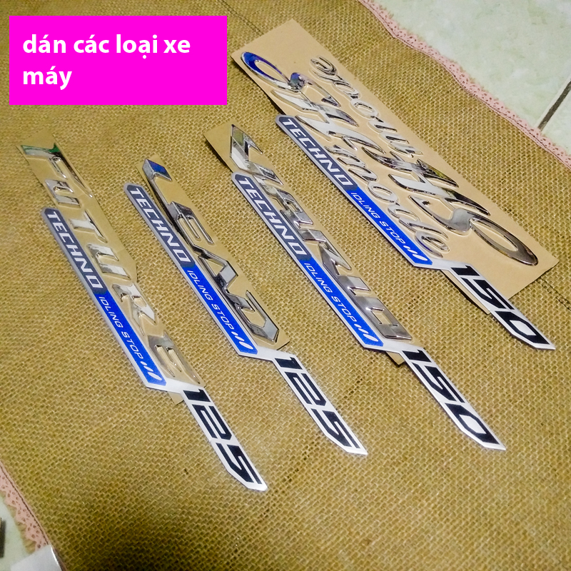 Tem dán xe TECHNO idling 150 - 125