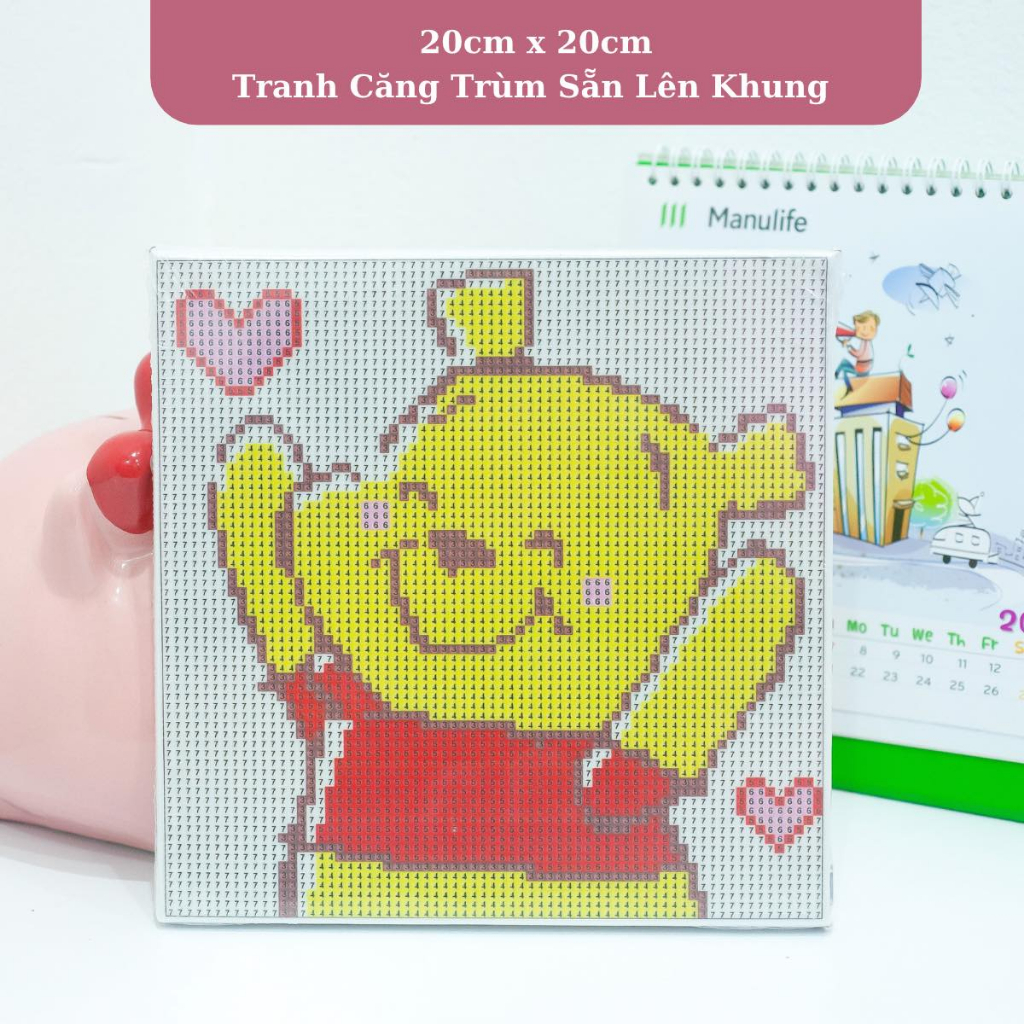 Tranh đính đá siêu dễ thương nhiều mẫu 20x20