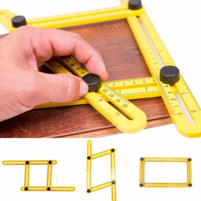 Thước đo góc cạnh đa năng thước xếp thước đo 4 góc