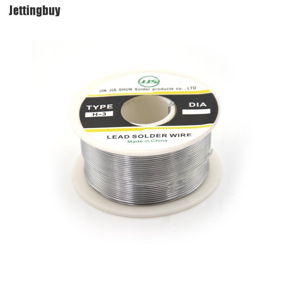 Jettingbuy 100g 0.8mm 60/40 Tin lead Solder Wire Rosin Core Soldering 2% Flux Reel Tube