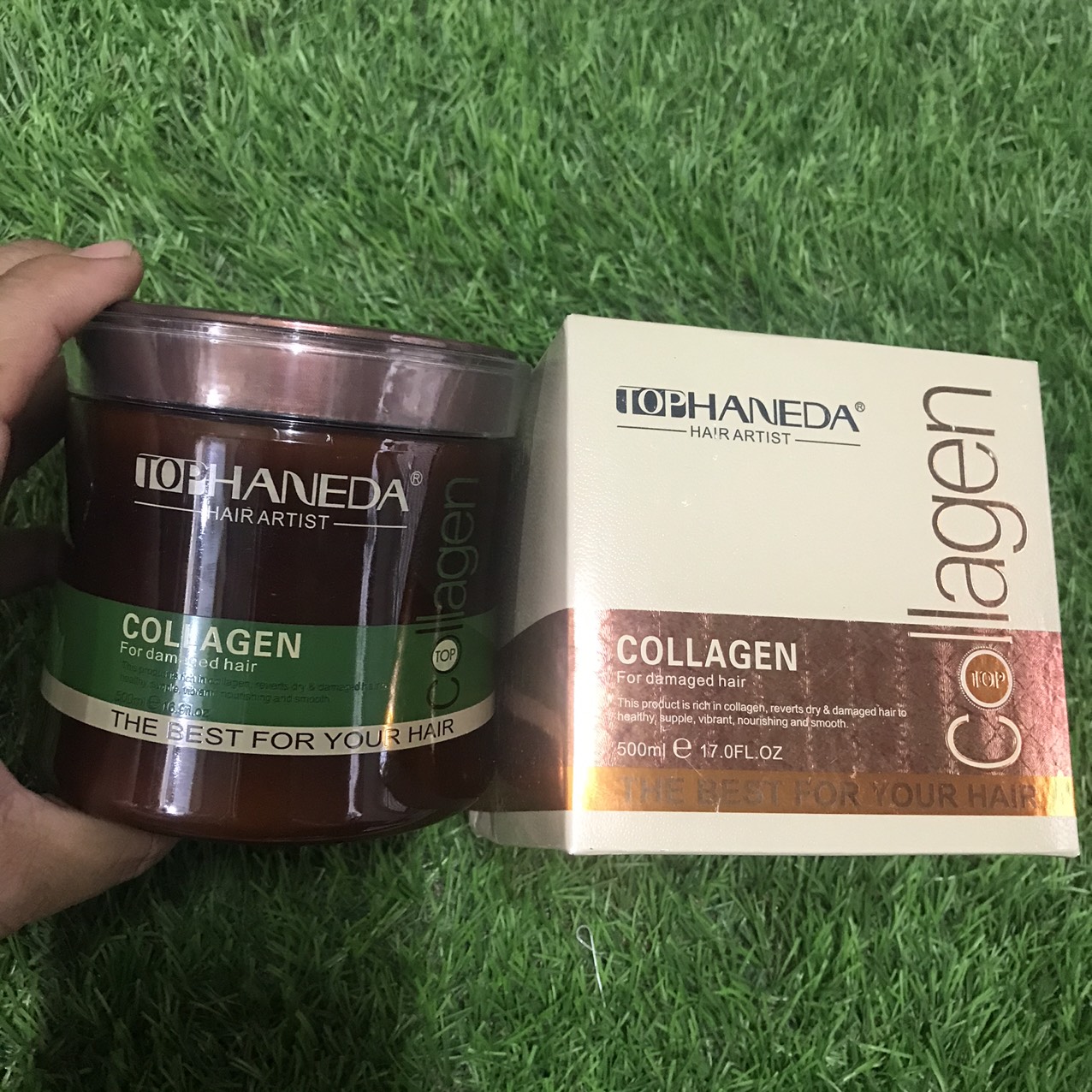 [HCM]Hấp dầu Collagen phục hồi tóc hư tổn Haneda 500ml