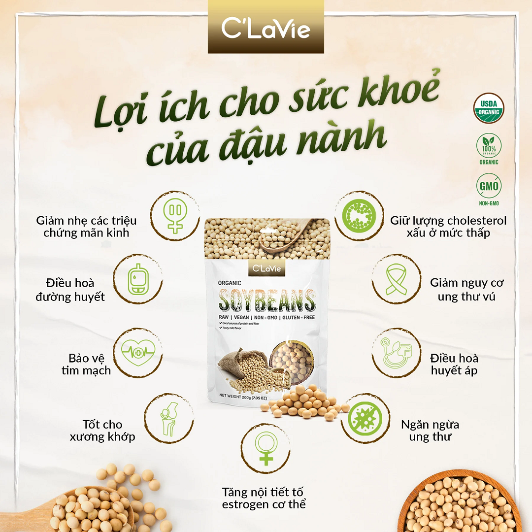 C'LaVie Organic Soy beans 200g