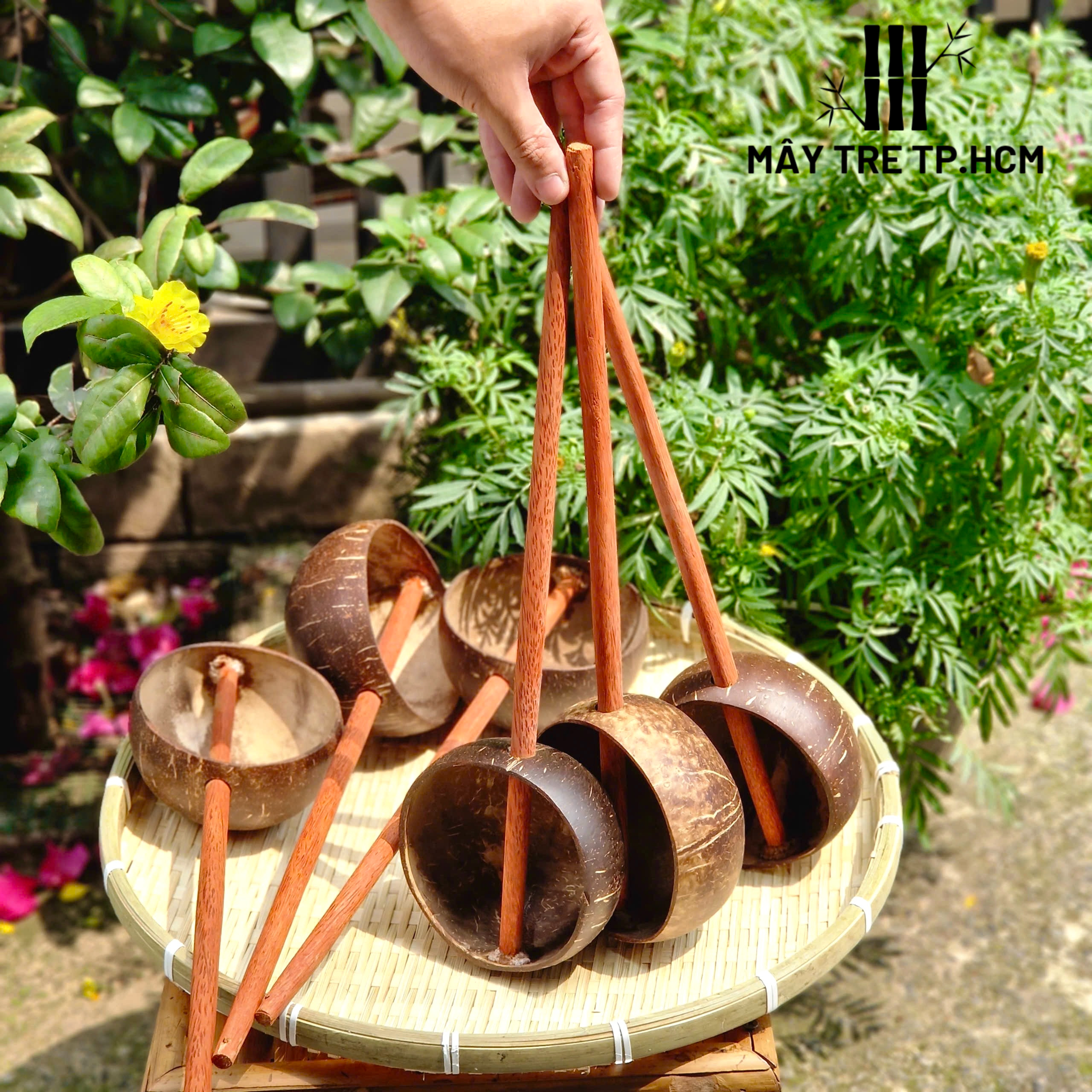 Gáo múc nước, gáo dừa trang trí, gáo dừa