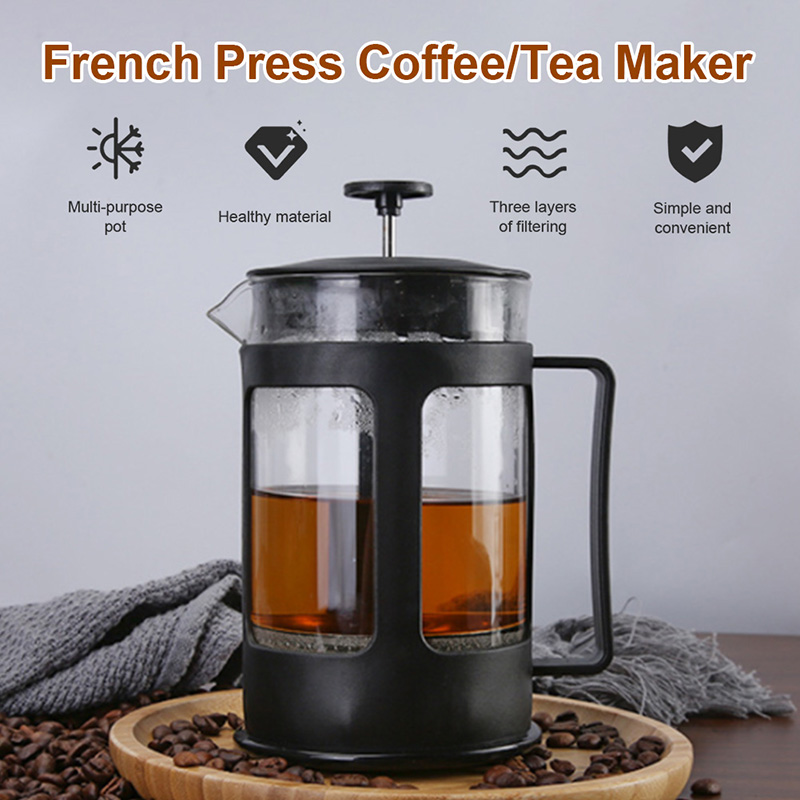 Bình pha cà phê Máy ép kiểu Pháp Máy lọc trà dung tích 350ml/600ml