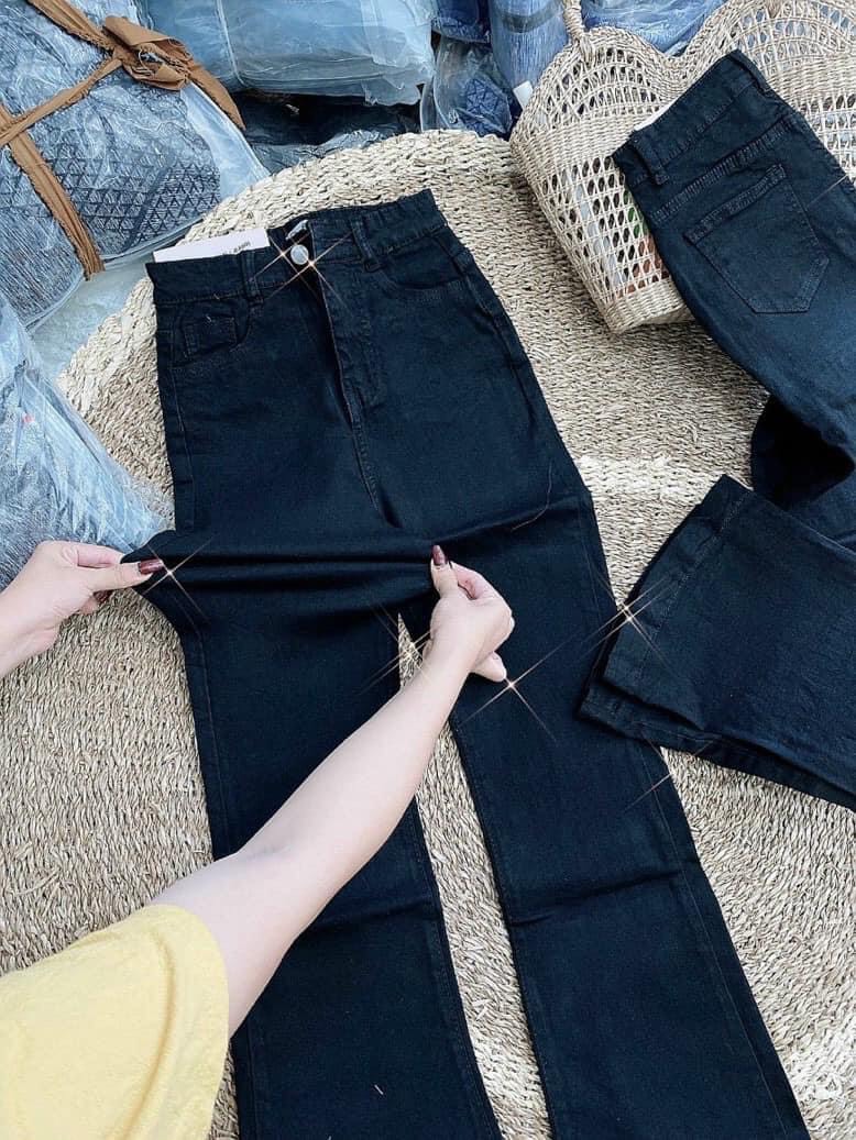Quần jeans bò ống loe chất bò co giãn