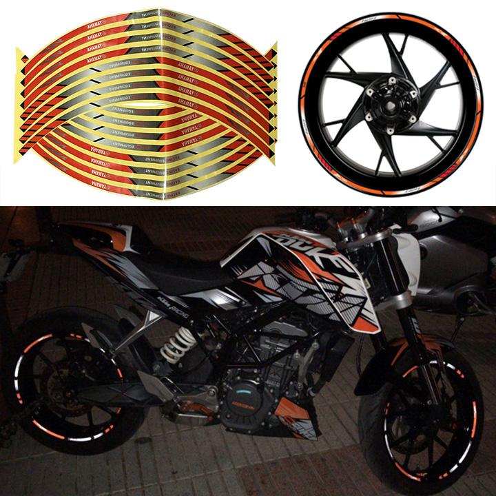 Bộ Decal dán vành xe máy logo Yamaha