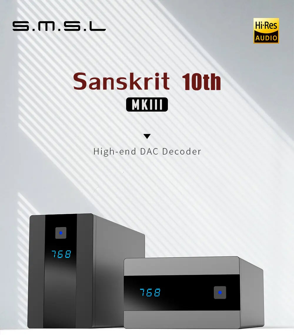New Version SMSL Sanskrit 10th SK10 MKII AUDIO DAC Decoder AK4493 DSD512 Hifi Optical Input Coaxial Support OTG Remote Control - Bộ Giải Mã Âm Thanh DAC S.M.S.L Sanskrit MKII Chipset Xử Lý AK4493 PCM 32Bit/768kHz Hỗ Trợ Nghe Nhạc DSD512 Qua Cổng USB