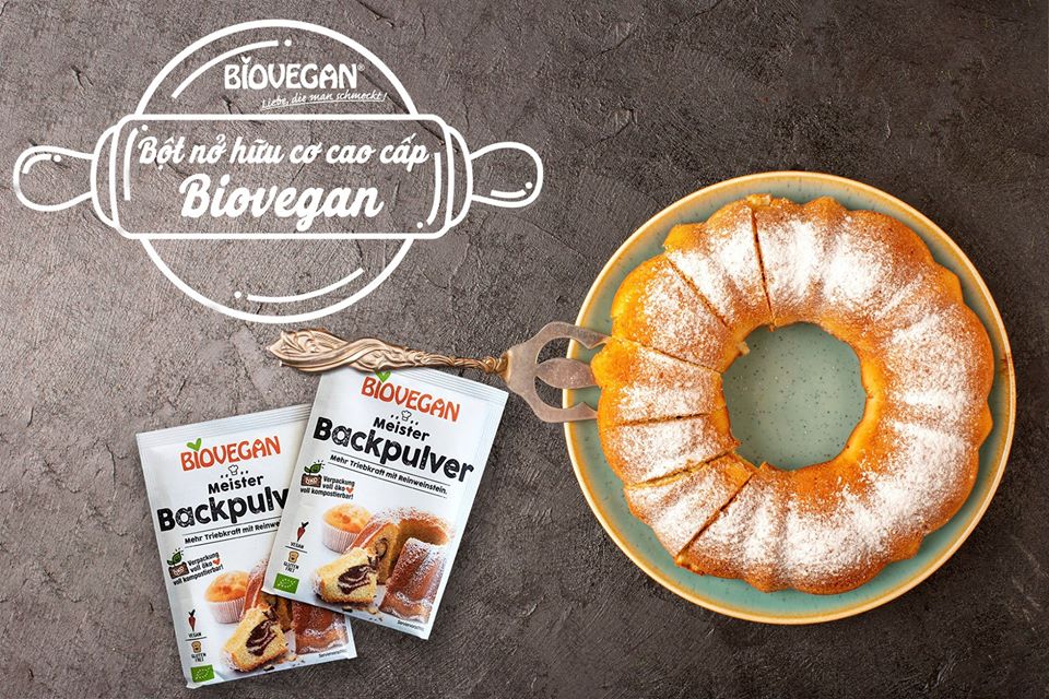 Bột Nở Hữu Cơ Backpulver Biovegan Baking Powder 17g