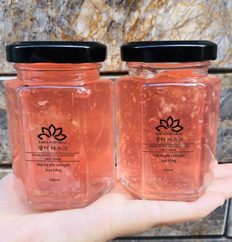 Mặt nạ ngủ tổ yến tươi Collagen - (hoa hồng) giá rẻ