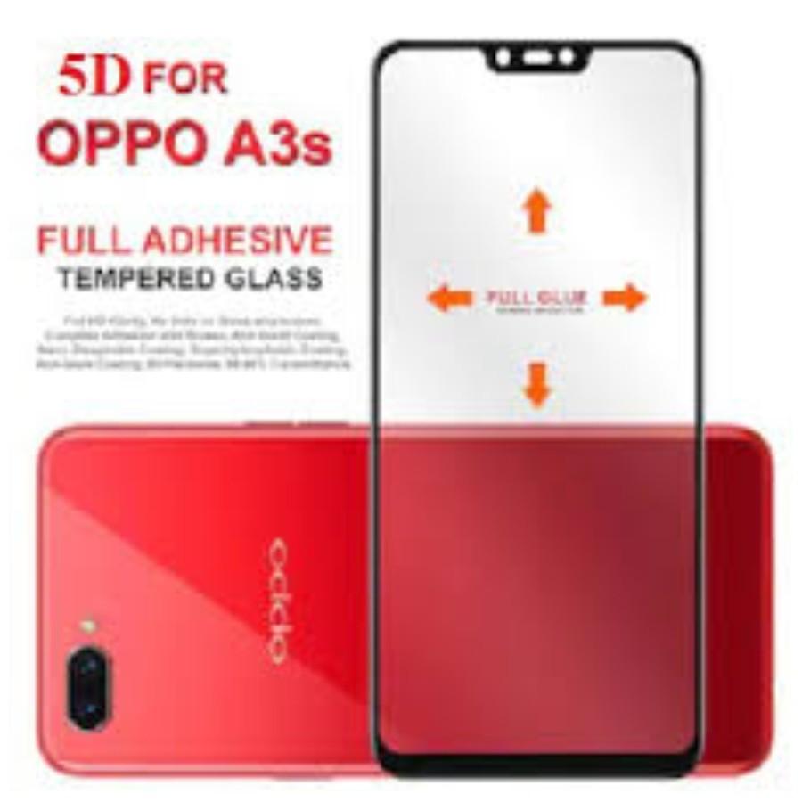 Kính cường lực Oppo A3s Funl đen