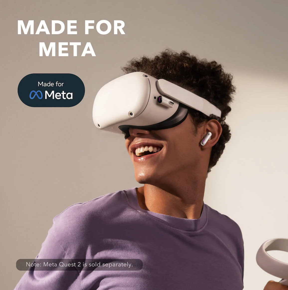 Soundcore VR P10 Wireless Gaming Earbuds, Authorized Meta/Oculus Quest 2 Accessories, <30ms Low Latency, Dual Connection, Bluetooth, 2.4GHz Wireless, USB-C Dongle, PS4, PS5, PC, Switch Compatible