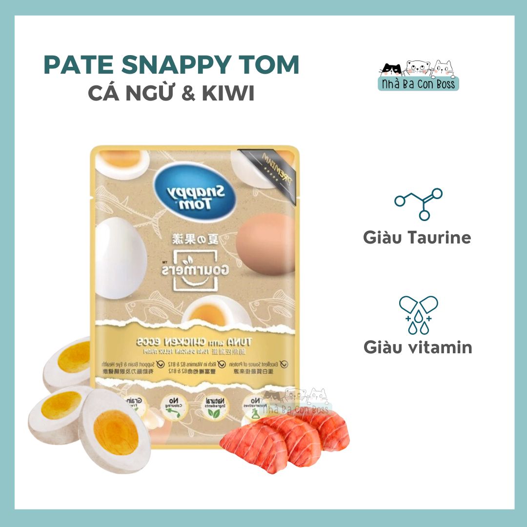 [Combo 06/12/24 Gói] Pate Cho Mèo Snappy Tom Trái Cây 70g