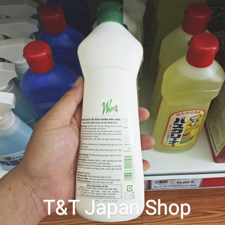 Dung dịch tẩy rửa không mùi Nhật Bản 400g