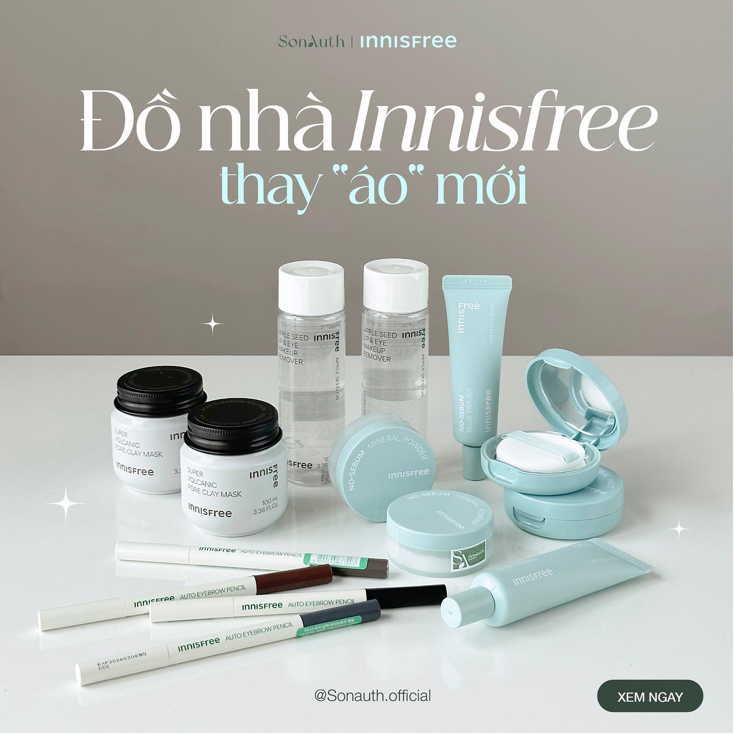 Chì mày Innisfree Auto Eyebrow Pencil (New)