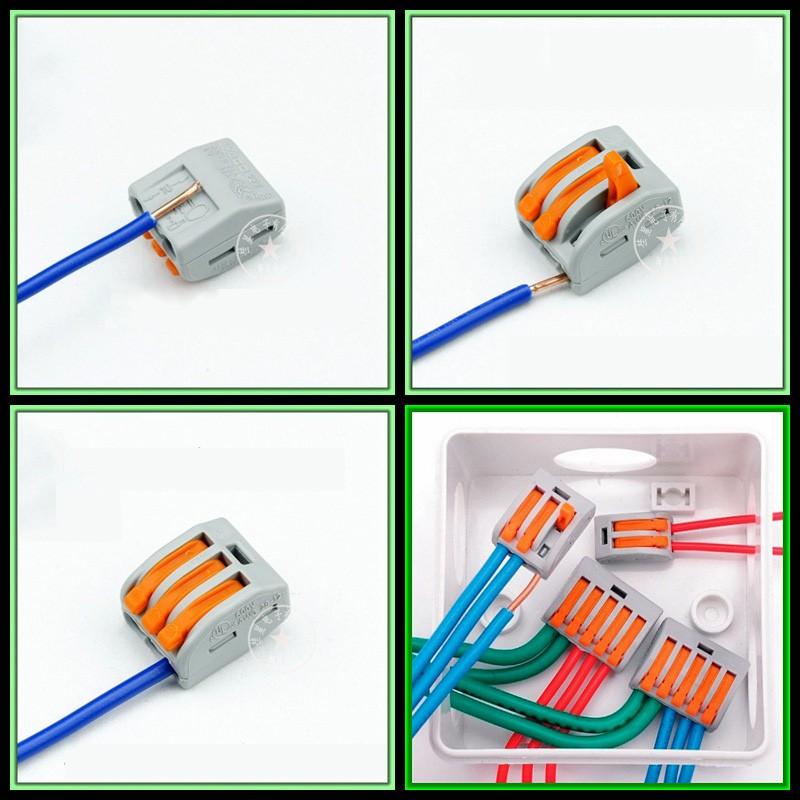Combo 10 cút nối dây điện KV774 2 cổng