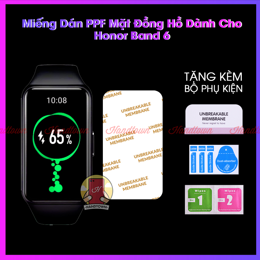 Miếng Dán Màn Hình PPF NTPU Honor Band 6 Kính Cường Lực Dẻo Đồng hồ thông minh Chống Trầy Xước Chống Va Đập